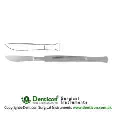 Dissecting Knife / Opreating Knife Bellied Blade - Fig. 6 Stainless Steel, 14 cm - 5 1/2"